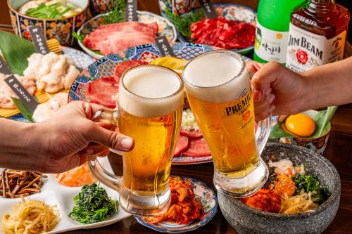 宴会に最適★食べ飲み放題！飲み放題ドリンクにこだわり有り◎会話の合間に楽しめるサイドメニューも充実