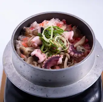 たこと明太子の釜めし