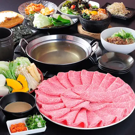 【コース料理】特上 黒毛和牛 しゃぶしゃぶ 琥珀~こはく~Bコース 【4,180円(税込)★】