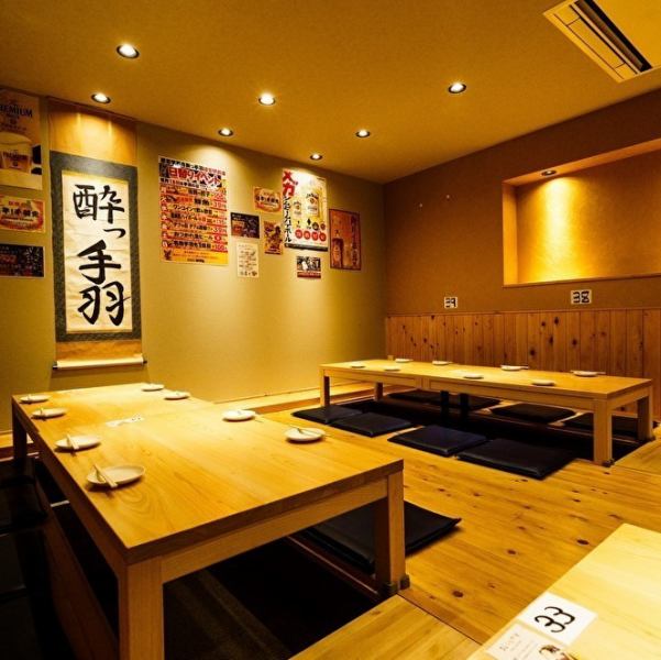 [Approximately 1 minute walk from Gifu Station] <Open until 6 a.m. every day> Izakaya "Drunk Teba" is "open until 6 a.m."! You can enjoy casual drinking and banquets at any time of the day, morning, noon, or night ♪ Inside the store We have tables of various sizes available.Enjoy our wide variety of menu items including our famous chicken wings, sashimi, and gyoza in our lively restaurant!