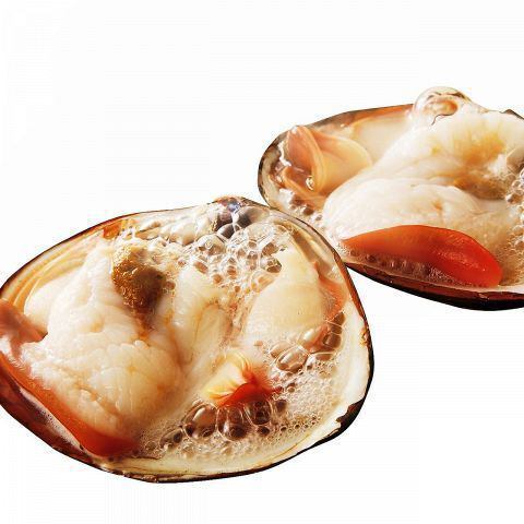 活ホッキ貝の殻焼