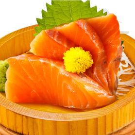 サーモンの刺身