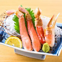 生本ズワイ蟹の刺身