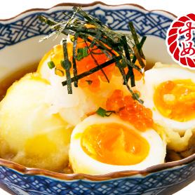 半熟玉子の揚げ出し～イクラ鬼おろし～/明太チーズオムレツ