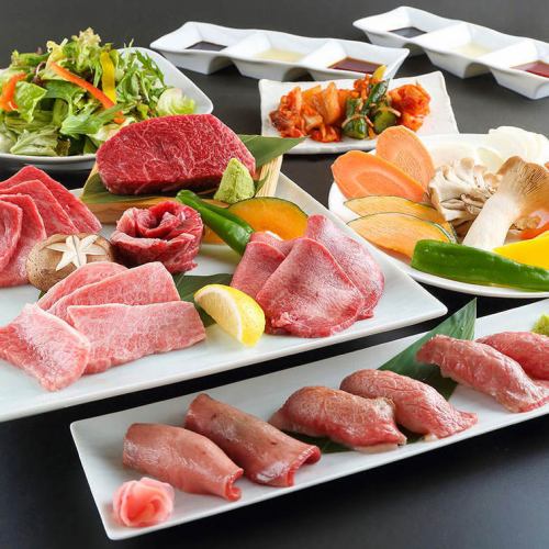 This is Honjin, a carefully selected menu of specialties, roasted sushi, etc.[Honjin set]