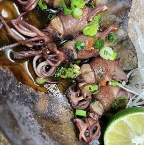 ホタルイカ昆布焼き