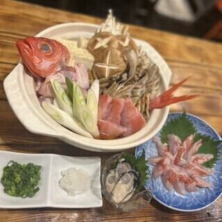 【5名様～大特価！】牡蠣や北海道三陸四国兵庫の鮮魚を使用した特選海鮮鍋単品◆5980円(税込)