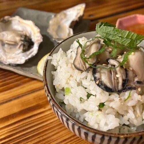 牡蠣の混ぜご飯