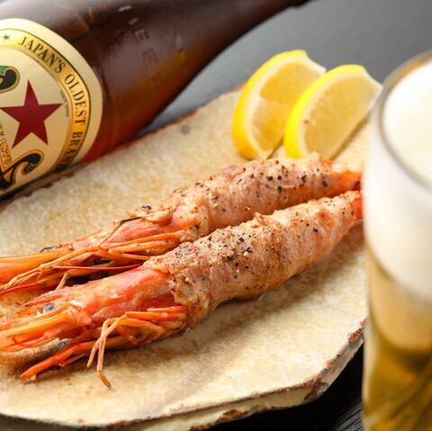 エビと豚バラ巻き