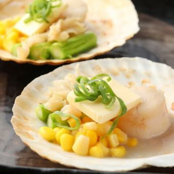 北海道ホタテのバター醤油