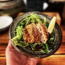 用但馬牛肉製成的碎肉排