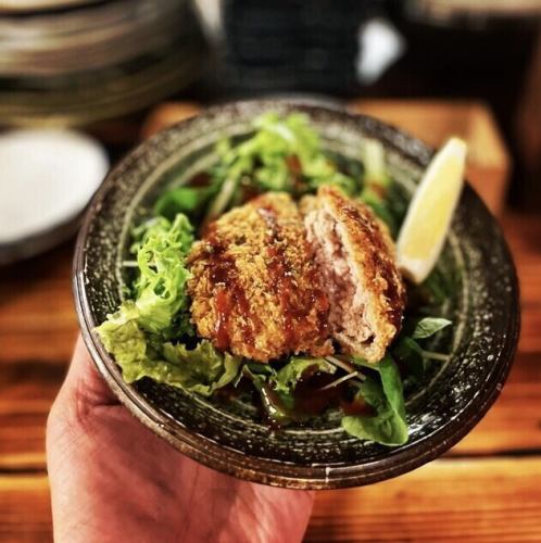 但馬牛を使ったメンチカツ