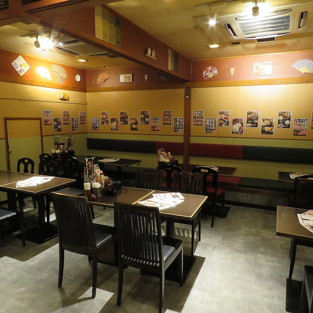 최대 30명 이용 가능한 테이블석을 준비!