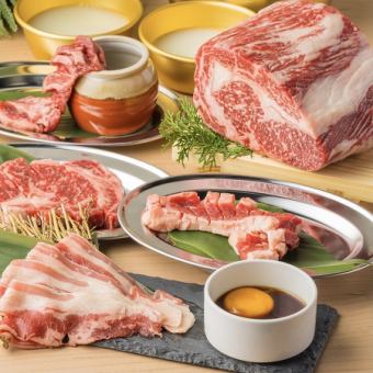 【極上プレミアム】最高ランクの肉を◆黒毛和牛カルビ&黒毛和牛ロース等全108品食べ放題5480円⇒