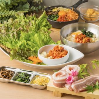 【エリア最安値♪】話題の韓国グルメが登場◆食べ応え抜群◎極厚サムギョプサル食べ放題2900円⇒