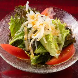 Salad at a yakiniku restaurant