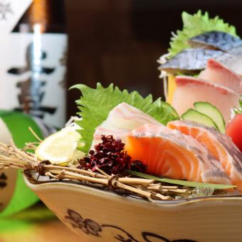 【お得な昼飲み＆早飲みセット！】90分単品飲み放題＋お造り5種盛りがセットで2,849円