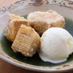 Tempura Baumkuchen ~Served with Vanilla Ice Cream~