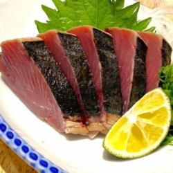 初カツオ塩たたき