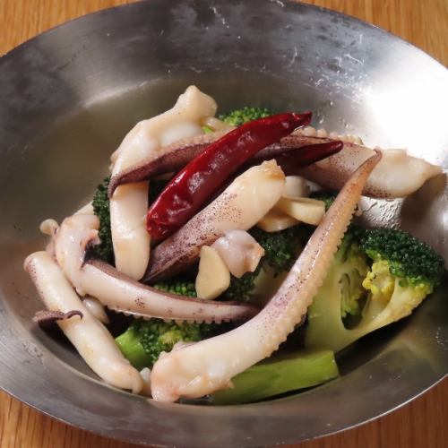 鹽奶油煎魷魚