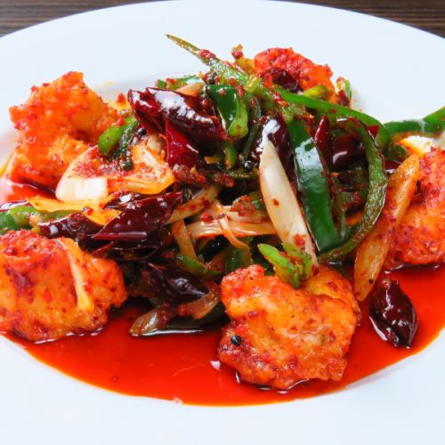 Stir-fried Seafood with XO Sauce / Spicy Shrimp / Stir-fried Cutlassfish Szechuan Style