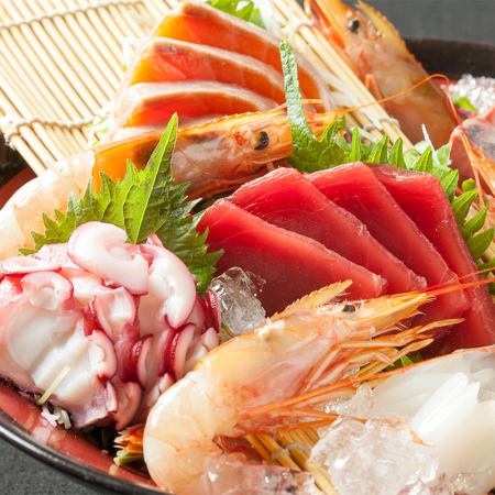 Five kinds of sashimi