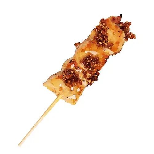Chicken breast, crispy soy sauce and butter