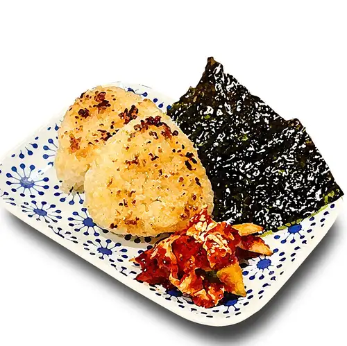 Grilled rice balls