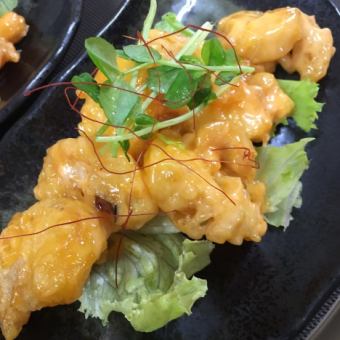 Stir-fried Shrimp and Cashew Nuts with Mayonnaise
