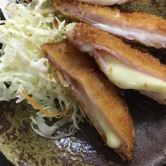 fried ham and cheese