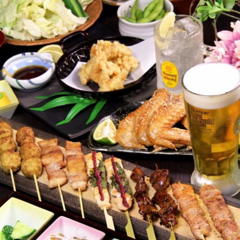 We offer a wide variety of courses where you can enjoy authentic yakitori.Courses with all-you-can-drink starting from 4,000 JPY!