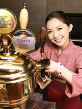每天OK★搭配你最喜歡的食物！Gabunomi計畫！生啤酒OK，無限暢飲單品2000日元