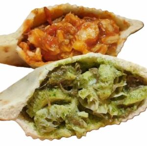 ランプレドット(もつのトマト煮サンド)