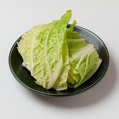 Chinese cabbage additional menu