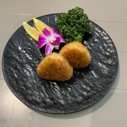 Grilled rice balls