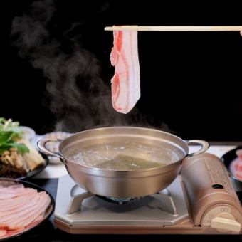 ★しゃぶしゃぶ★アグー豚(パイ豚)コース 150g ¥4,400