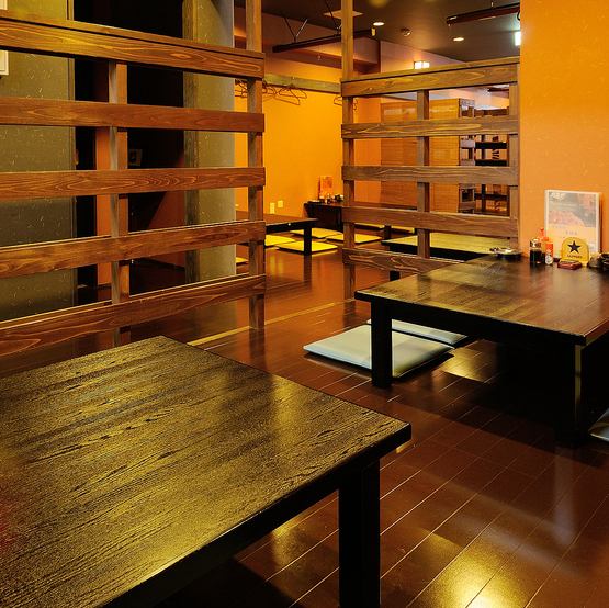 [70 seats in the store] There are many tatami mat seats, digging seats, and table seats.You can choose your favorite seat and enjoy a relaxing meal.It is conveniently located a 5-minute walk from Kintetsu Yokkaichi Station, so please feel free to come and visit us!