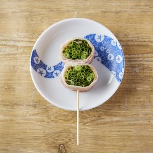 Hakata green onion roll skewer