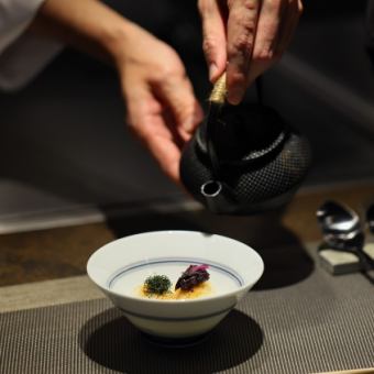 【季節の魚料理と国産ブランド牛100g付き】セゾンコース　全12品9300円(税込)