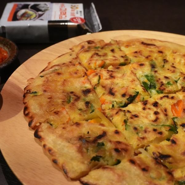 わっしょい自慢の海鮮チヂミ or チーズチヂミ