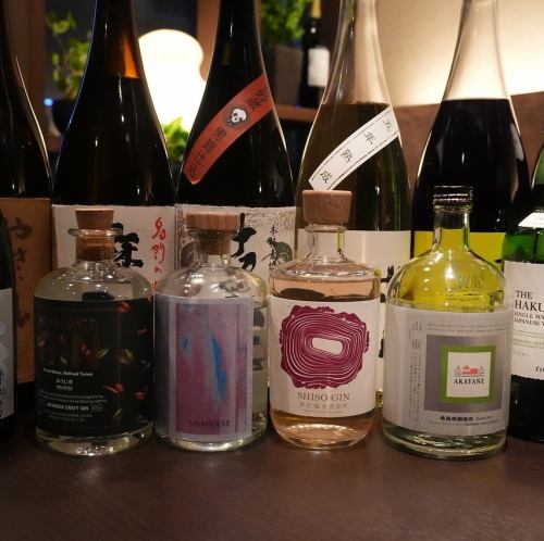 豊富な種類のアルコール