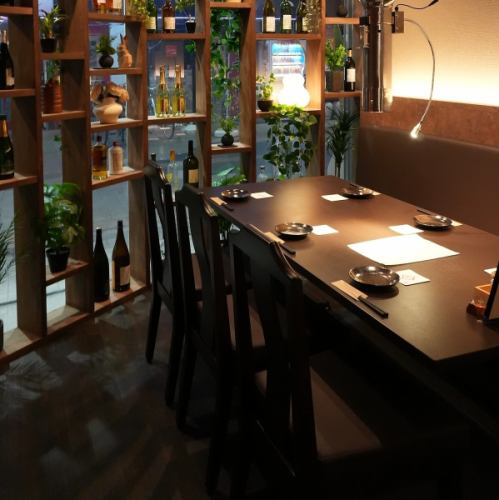 半個室でプライベートも◎