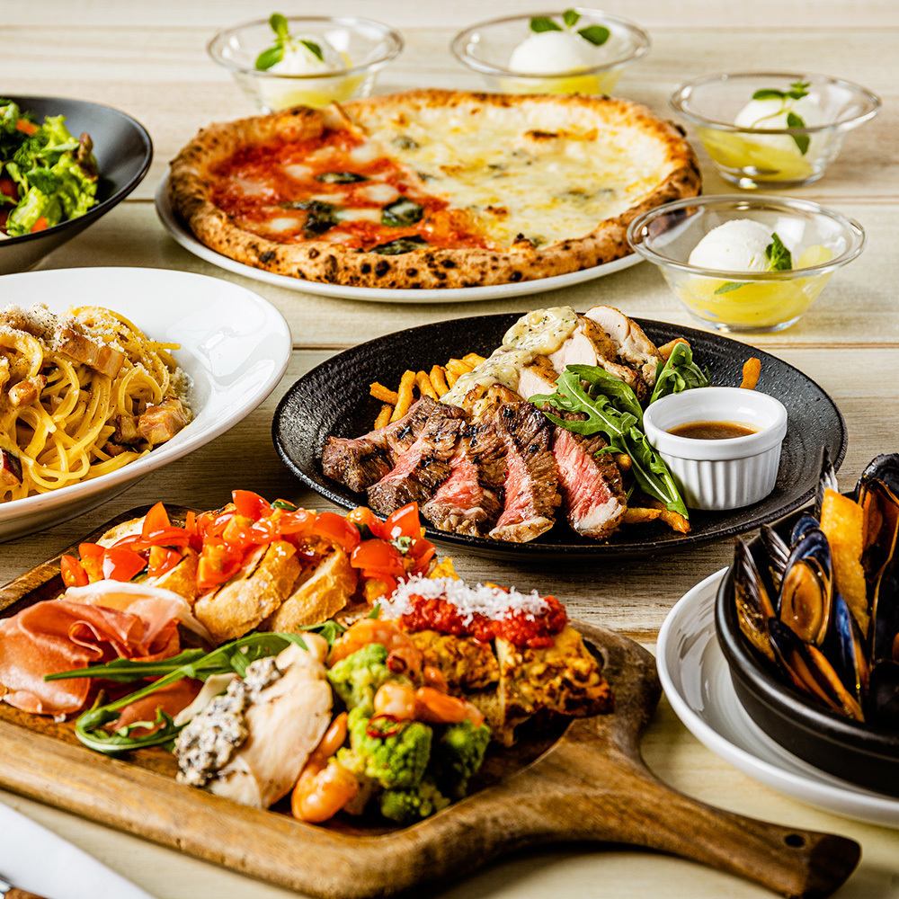 肉×イタリアンを楽しめるコースをご用意◎大人気のため予約必須