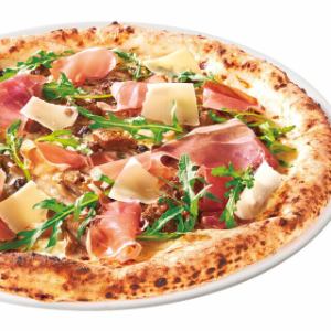 포르치니 버섯과 생햄의 피자 (S)