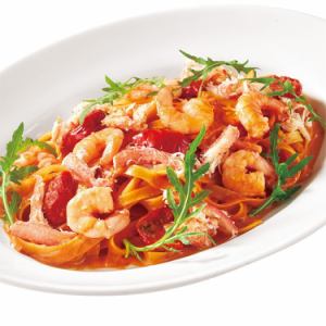 붉은 대게와 새우 토마토 크림 페트 치네 (R)