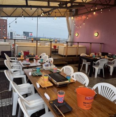 <Exclusive use only> Terrace seats & sofa seats for 35 or more people ◆ Weekends 6,500 yen (tax included)