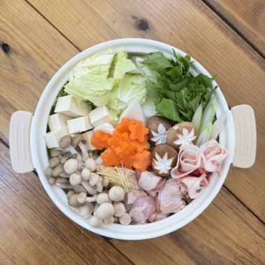 【2H飲み放題付き！】生姜香る寄せ鍋コース★全4品平日5500円/金土6000円（税込）