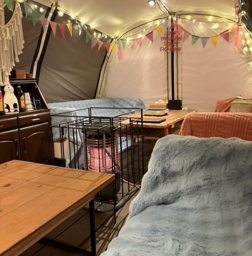 グランピング気分で