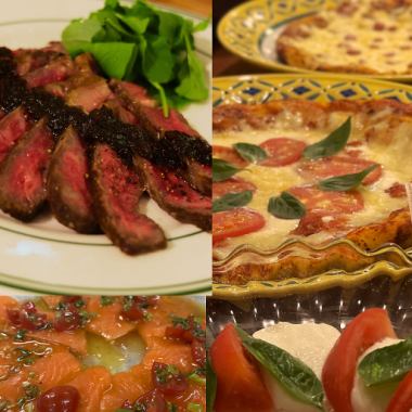 2H飲み放題＆カラオケ・ダーツができる室内専用イタリアンコース6000円（金土６5００円）