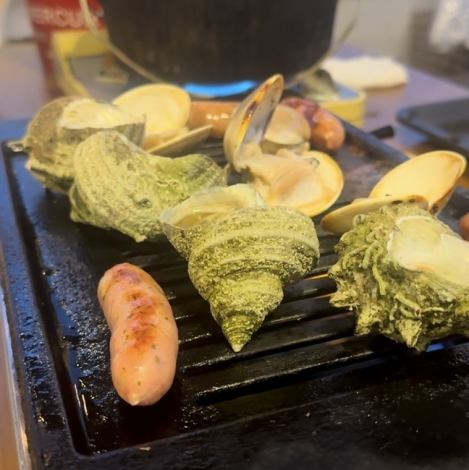 産地直送！海の幸をダイレクトに味わう海鮮BBQコース☆２時間呑み放題付き